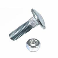 Болт мебельный с гайкой М6х30 DIN 603 оцинк. (уп.10шт) Tech-Krep/Zitar 108761