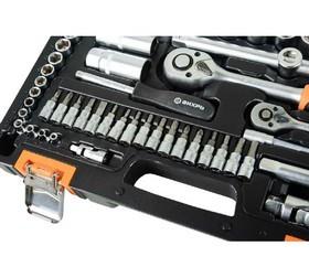 Набор инструментов АВТО 1/2дюйм 1/4дюйм CrV в кейсе 82 предмета Вихрь 73/6/7/6