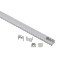 Комплект с накладным анодированным профилем 1612-1m 16х12мм. 1м САВ261 сереб. Эра Б0062813