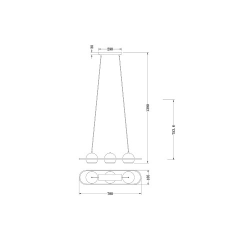 Подвесной светильник Vele Luce VL5153P03