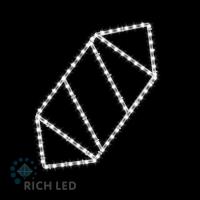 2Д Елочная игрушка Конфета №1 ,  690х310 мм, 220В Белый