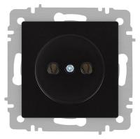 Розетка Accent 6-201-05 2P 16А-250В IP20 СУ антрацит Intro Б0063665