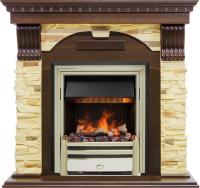 Dimplex Каминокомплект Dublin угловой - Темный дуб / Сланец с очагом Cavendish