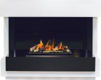 Dimplex Каминокомплект Cube - Белый с черным с очагом Cassette 600 LNH-INT (с дровами)