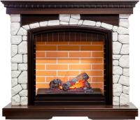 Dimplex Каминокомплект Glasgow - Темный дуб/Белый (Высота 1080 мм) с очагом Cassette 400 NH