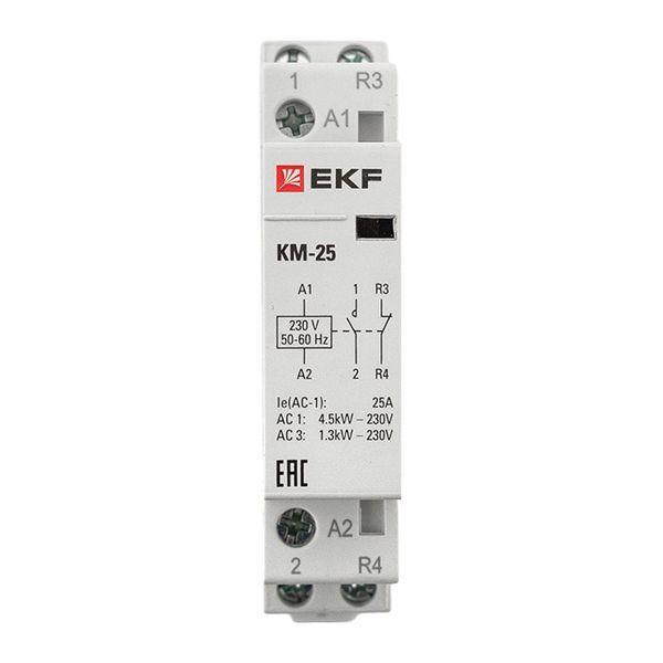 Контактор модульный КМ 25А NО+NC (1 мод.) EKF km-1-25-11