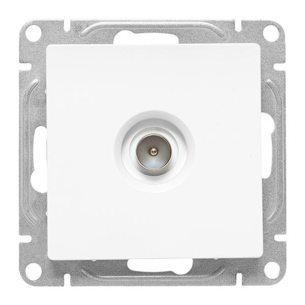 Розетка телевизионная TV 1-м СП Эпика механизм бел. EKF UP1-SOW-TV-1