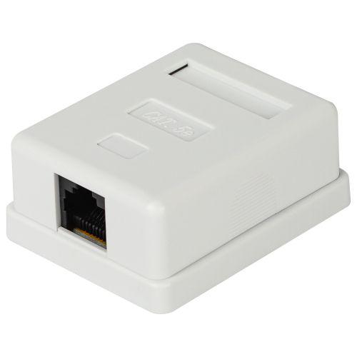 Розетка компьютерная 1-м RJ45 кат.5E неэкранир. Эра Б0056900