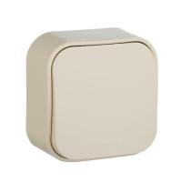 Переключатель проходной 1-кл. ОП Quteo 10А IP20 10AX сл. кость IEK 782234