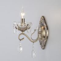 Бра Eurosvet 10103/1 античная бронза/прозрачный хрусталь Strotskis