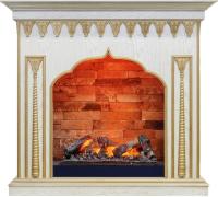 Dimplex Каминокомплект Abu-Dabi - Белый дуб, патина золото с очагом Cassette 600 NH