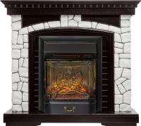 Royal Flame Каминокомплект Glasgow - Венге / Белый с очагом Majestic FX M Black RC