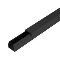 Кабель-канал 12х12 L2000 с двойн. замком черн. Промрукав PR03.0208