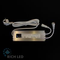 Блок питания импульсный 220/24 В, IP65, 200 Вт, белый провод 1.5 м