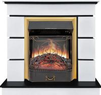 Royal Flame Каминокомплект Modern (Разборный) - Белый с черным с очагом Majestic FX Brass