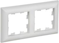 Рамка 2-м BRITE РУ-2-БрАБ арктич. бел./бел. IEK BR-M22-12-K91