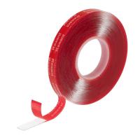 Лента клейкая двухсторонняя прозрачная, на VHB акриловой основе, 10 мм х 5 м REXANT