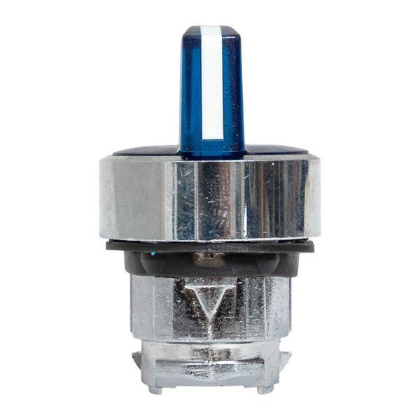 Механизм переключателя исполнительный ХB4 син. на 3 положения возвратный без фиксации с подсветкой с короткой ручкой IP65 EKF XB4BD3L-B-65