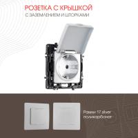 Розетка Arte Milano 217.41-1.silver