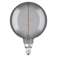 Лампа светодиодная филаментная Vintage 1906 LED CL GLOBE200 FIL SMOKE 12 non-dim 5W/818 5Вт тепл. бел. E27 дым. OSRAM 4058075269927