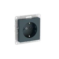 Розетка AtlasDesign 16А с заземл. быстрозажим. клем. механизм изумруд SE ATN000843S