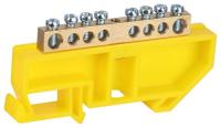 Шина PE земля на DIN-изоляторе ШНИ-6х9-8-Д NO-224-89 желт. Эра Б0062959