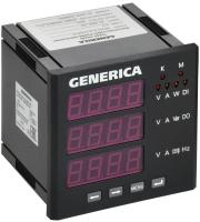Мультиметр цифровой щитовой 3ф DO RS-485 96х96 LED GENERICA IDM21-5-3-3-LED-G