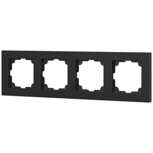 Рамка 4-м СП Accent 6-504-07 графит Intro Б0063718