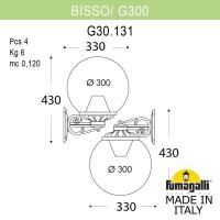 Светильник настенный Fumagalli G30.131.000.BXF1R