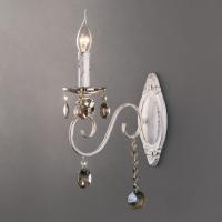 Бра Eurosvet 10104/1 белый с золотом/тонированный хрусталь Stro