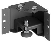 Уголок цоколя h=100мм рег. черн. (уп.4шт) by ZPAS РФ ITK ZP-BC05-B1-01-R