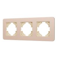 Рамка 3-м FRM-AKIRY-SFAL-3-GD алюм. Arlight 049742