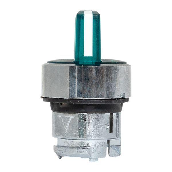 Механизм переключателя исполнительный ХB4 зел. на 2 положения с фиксацией с подсветкой с короткой ручкой IP65 EKF XB4BD2FL-G-65