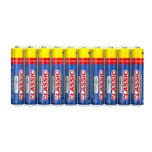 Элемент питания солевой AAA/R03 R03-10S CLASSIC HEAVY DUTY Zinc (уп.10шт) Трофи Б0042309