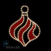 Елочная игрушка Шарик вытянутый 24В, 540*400 мм