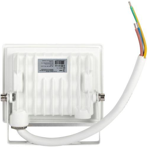 Прожектор светодиодный LPR-023-W-65K-010 10Вт 6500К 800Лм IP65 уличный бел. ЭРА Б0054639