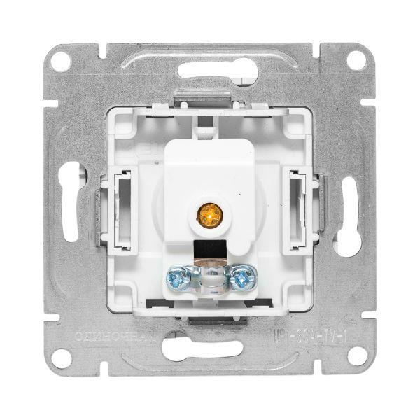 Розетка телевизионная TV 1-м СП Эпика механизм алюм. EKF UP1-SOA-TV-1