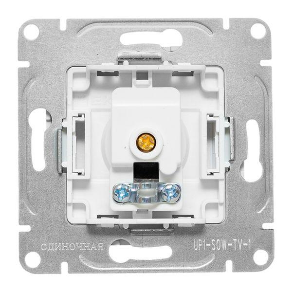 Розетка телевизионная TV 1-м СП Эпика механизм бел. EKF UP1-SOW-TV-1