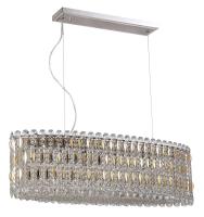 Подвесная люстра Crystal Lux LIRICA SP10 L900 CHROME/GOLD-TRANSPARENT