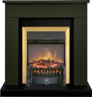 Royal Flame Каминокомплект Bergen (Разборный) - Темная олива (Ширина 900 мм) с очагом Fobos FX M Brass