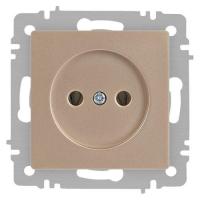 Розетка 1-м СП Accent 6-201-04 16А IP20 250В 2P шампань Intro Б0063663