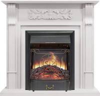 Royal Flame Каминокомплект Venice - Фактурный белый с очагом Majestic FX Black