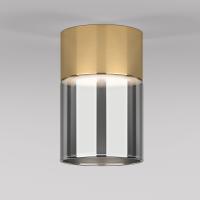 Накладной светильник Elektrostandard 25047/LED 10W 4000К латунь/дымчатый