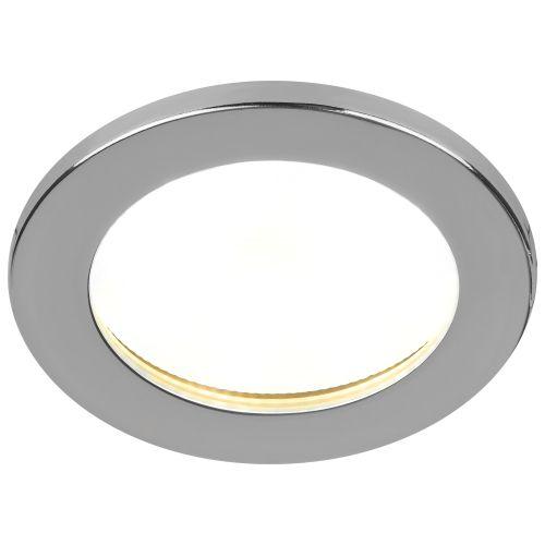 Светильник KL95 CH GX53 встраиваемый влагозащищенный IP44 хром Эра Б0055811