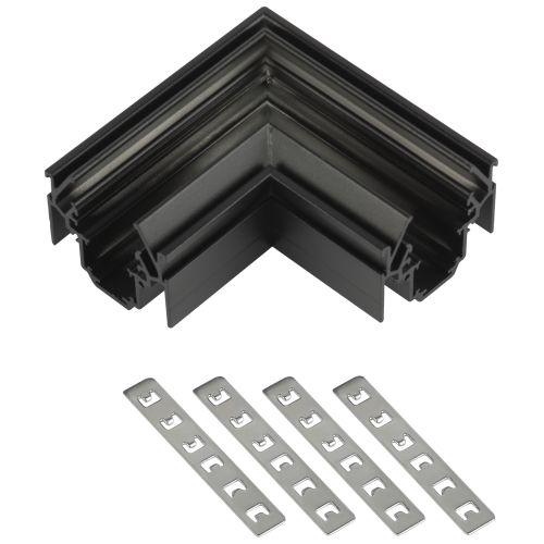 Коннектор TRM-PC20-CCN-B угловой для шинопровода для натяжных потолков магнитн. NOVA черн. Эра Б0063942