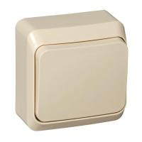 Выключатель 1-кл. ОП Этюд 10А IP20 крем. SE BA10-001K