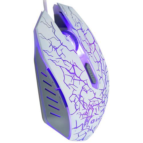 Мышь MG610 игровая проводная 1200-3600dpi бел. Intro Б0056136