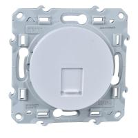 Розетка компьютерная СП Odace RJ45 кат.6 UTP неэкранир. механизм бел. SchE S52R475