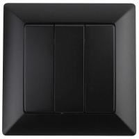 Выключатель 3-кл. СП Solo 4-106-05 10А 250В IP20 антрацит Intro Б0053605