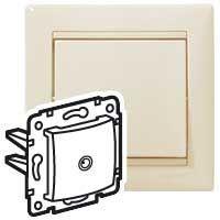 Розетка телевизионная TV СП Valena 2400мГц механизм сл. кость (DIY-упак.) IEK 695618